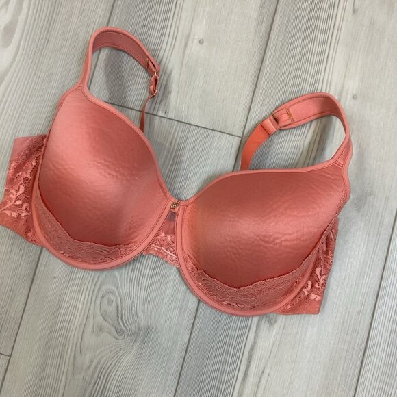 Thirdlove 24/7 lace full coverage bra peach coral 40D Underwire - Picture 3 of 7